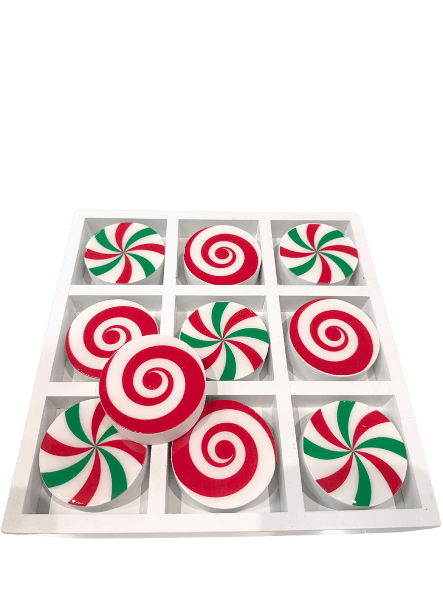 Peppermint Candy Tic Tac Toe Board - Perch