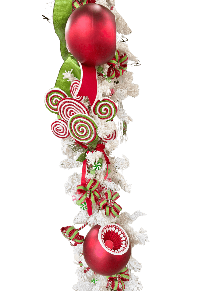 Peppermint Lollipop Prelit Garland - Perch