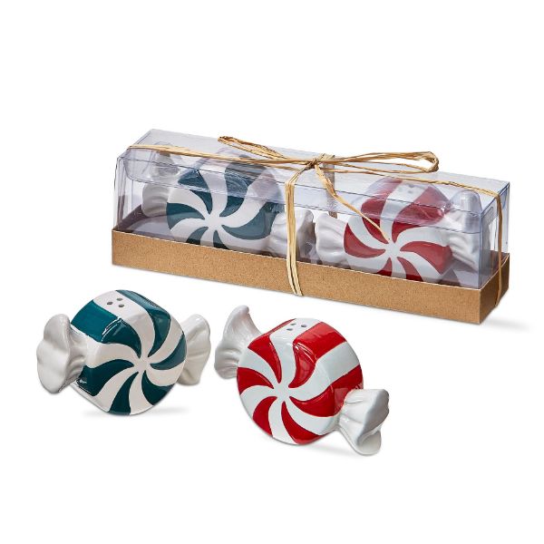Peppermint Twist Salt & Pepper Set - #Perch#
