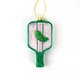 Pickle Ball - Glass Ornament - Perch