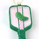 Pickle Ball - Glass Ornament - Perch