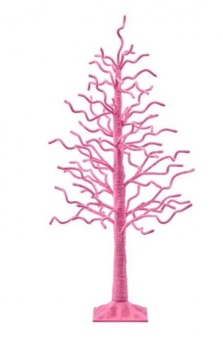 Pink Chenille Easter Tree - Perch