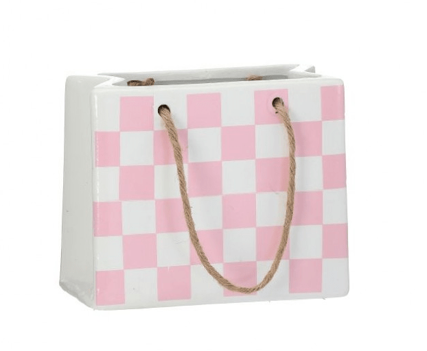 Pink Terracotta Purse Planter - Perch