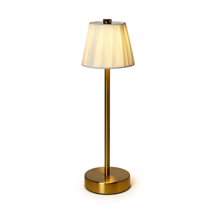 Pleated Fabric Shade LED Cordless Lamp - Perch