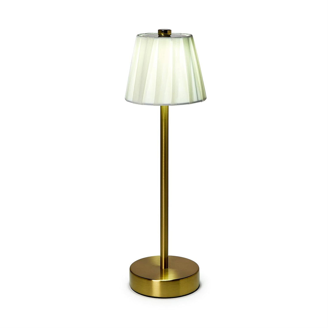 Pleated Fabric Shade LED Cordless Lamp - Perch