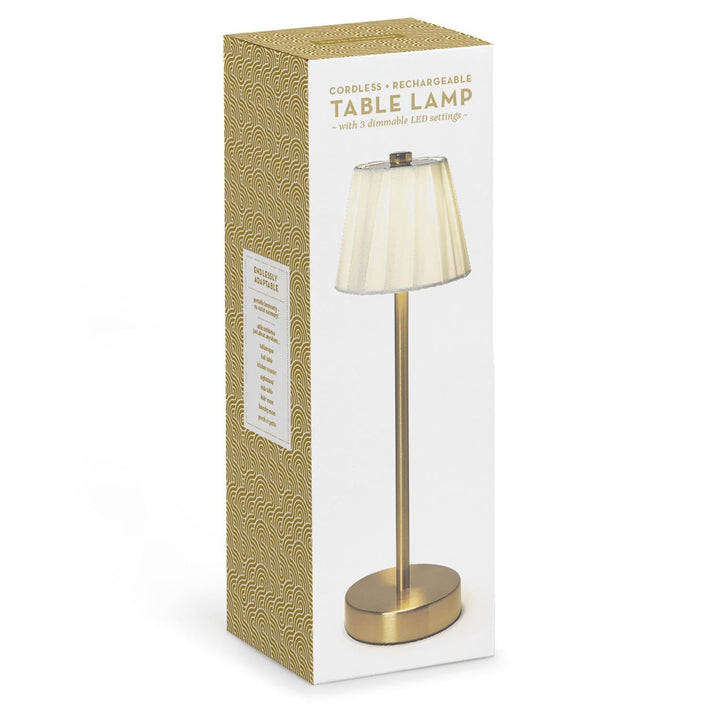 Pleated Fabric Shade LED Cordless Lamp - Perch