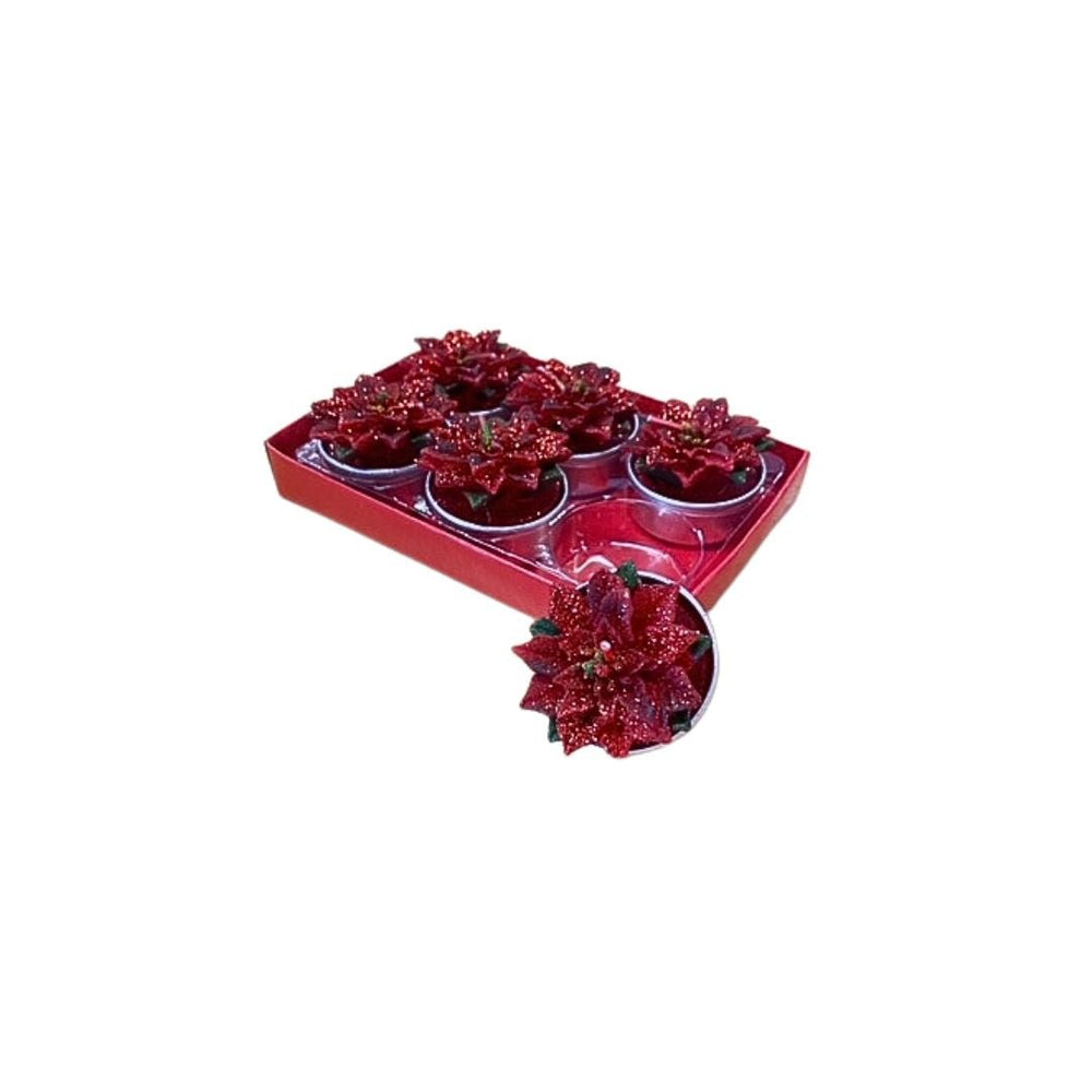 Poinsettia Tea Lights - #Perch#