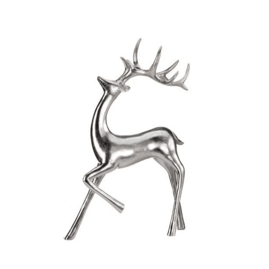 Prancing Silver Deer - Perch