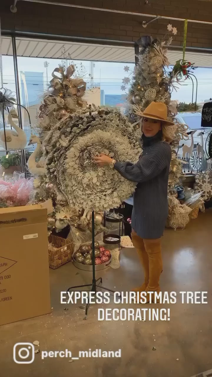 Flocked Pop Up Trees