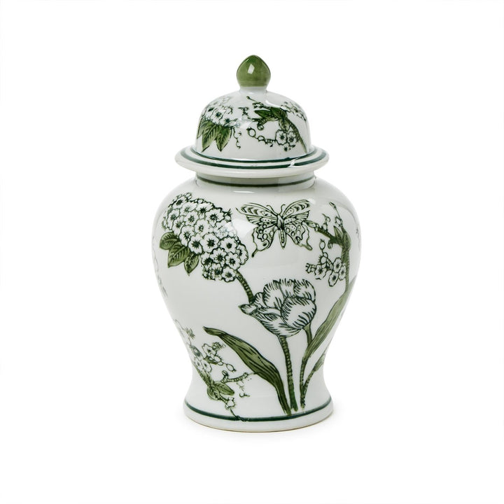Primorose and Lotus Chinoiserie Jar - Perch
