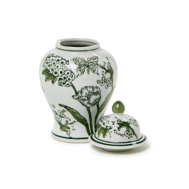 Primorose and Lotus Chinoiserie Jar - Perch