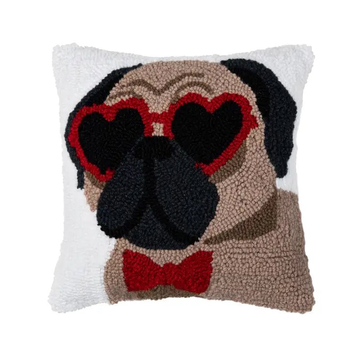 Pugs & Kisses Throw Pillow - #Perch#