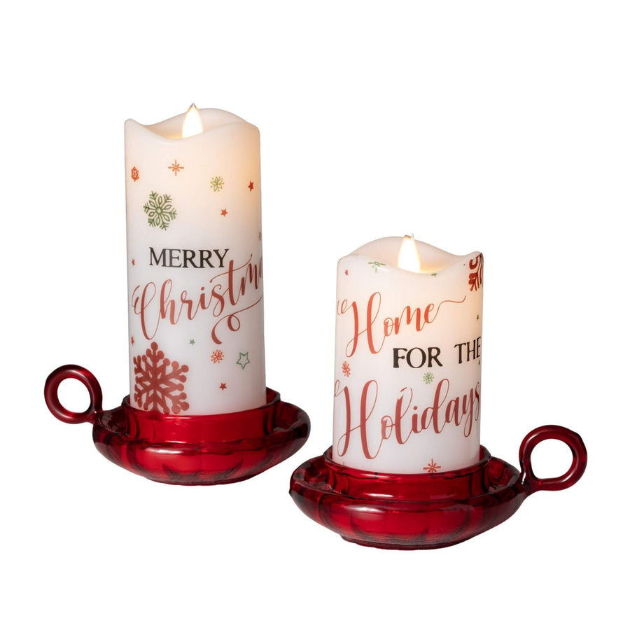 Red Lighted Candles - #Perch#