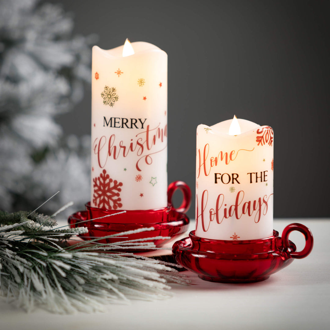 Red Lighted Candles - #Perch#