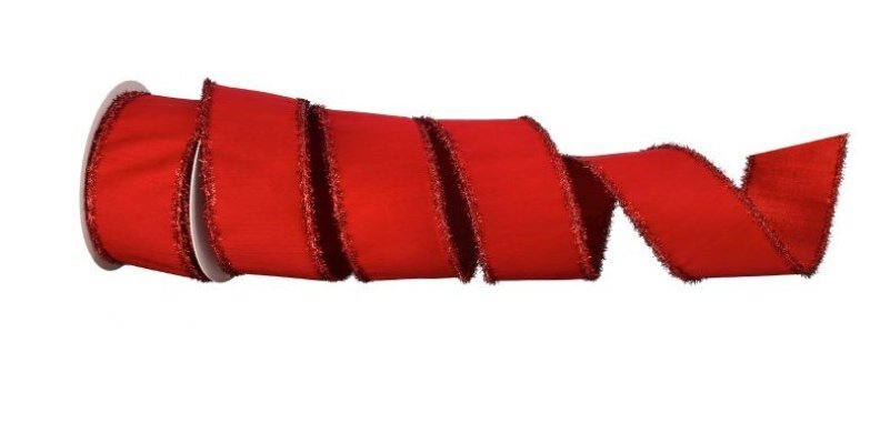 Red Metallic Edged Ribbon - #Perch#