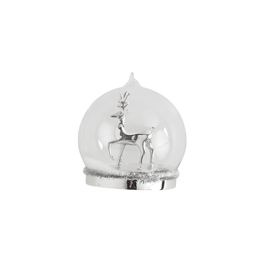 Reindeer Glass Ornament - Perch