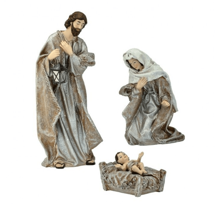 Resin Renaissance Holy Family - Set of 3 - Perch