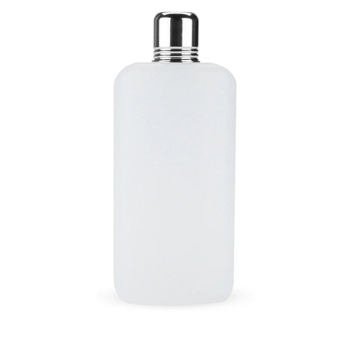 Rogue 16 oz Plastic Flask in White - Perch