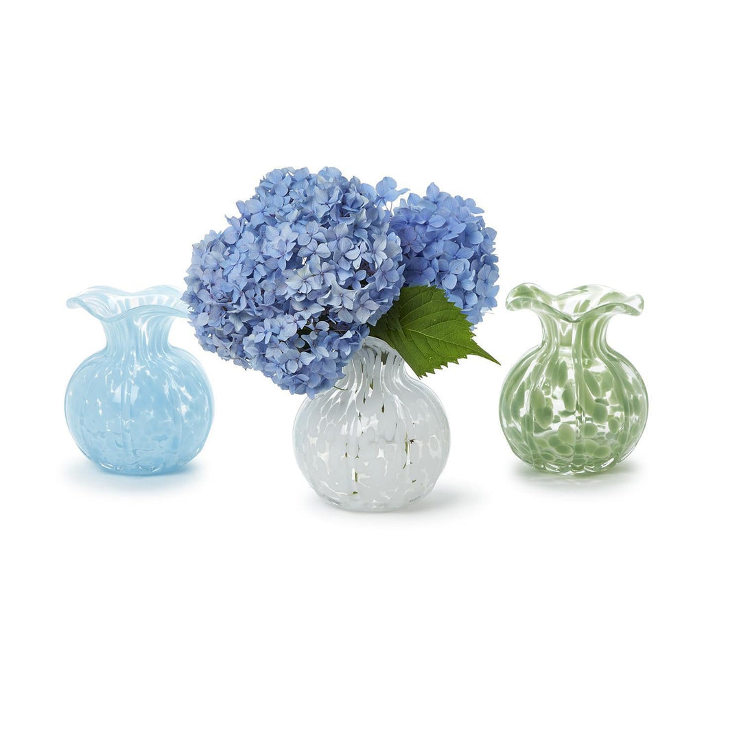 Ruffled Edge Spotted Vase - Perch