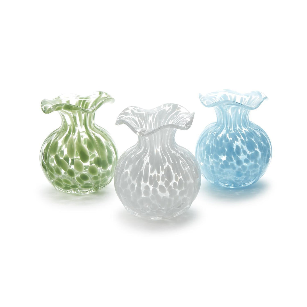 Ruffled Edge Spotted Vase - Perch