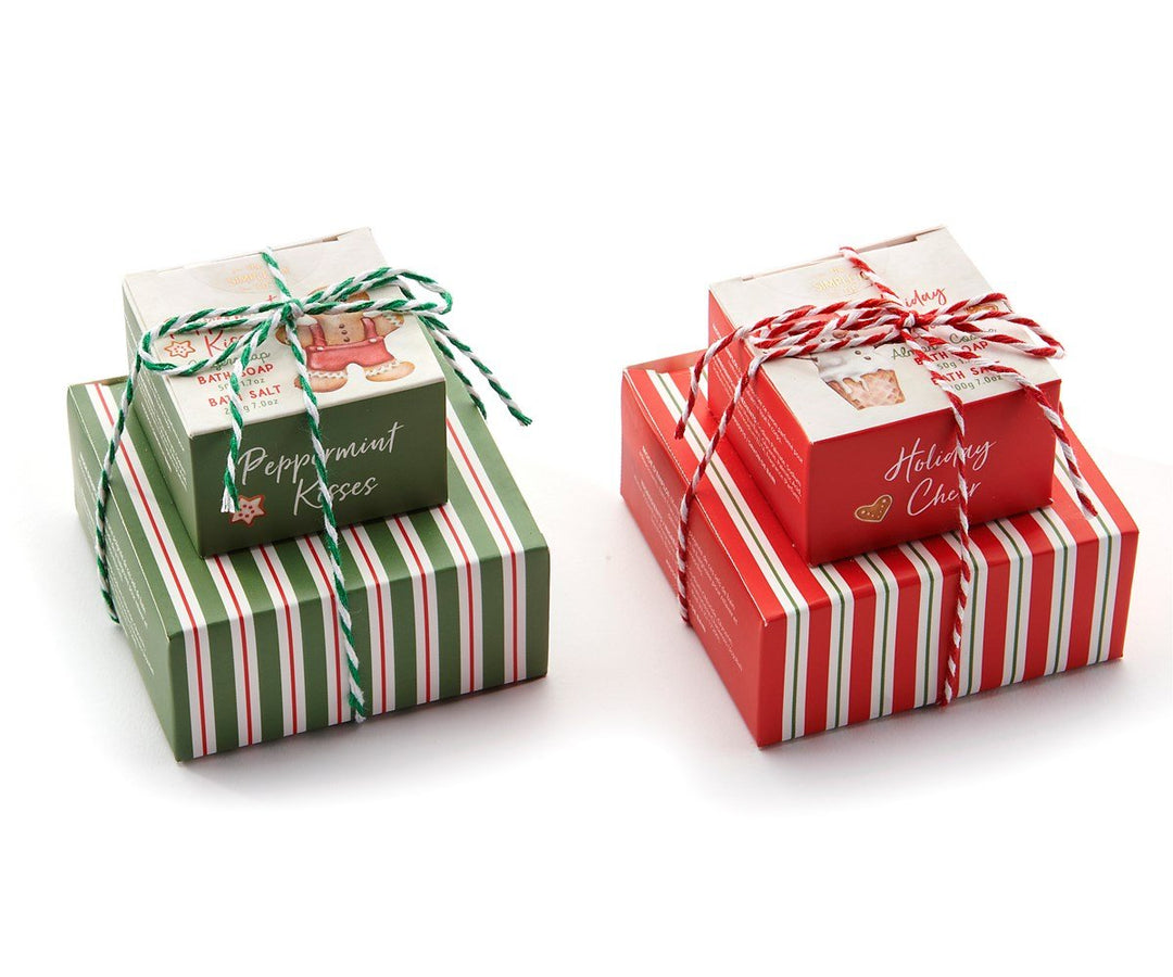 Scented Bath Soap Bar & Bath Salts Gift Set - #Perch#