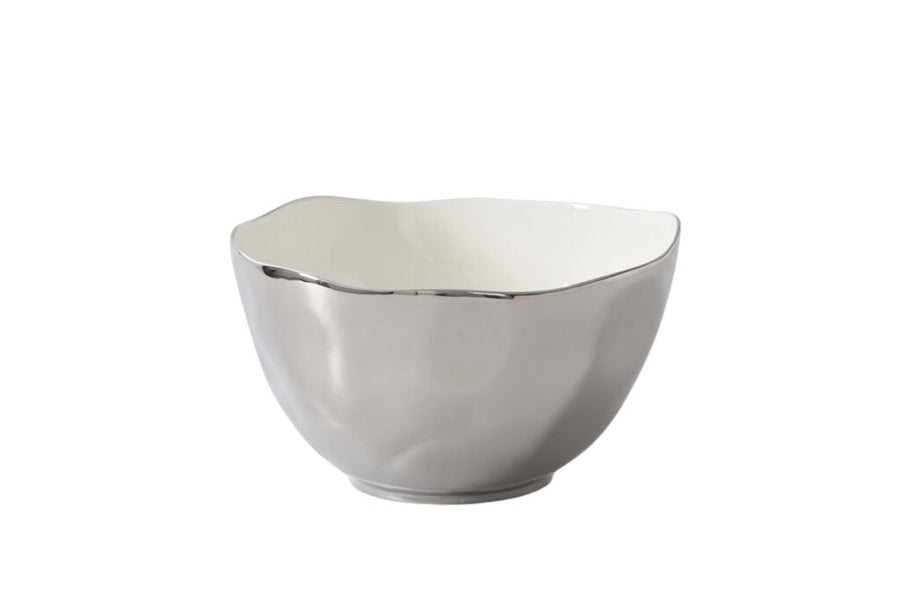Silver Extra Large Bowl - #Perch#