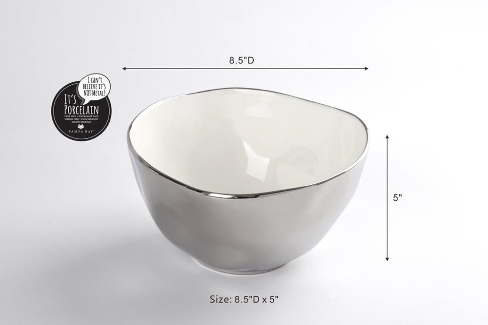 Silver Large Bowl - #Perch#
