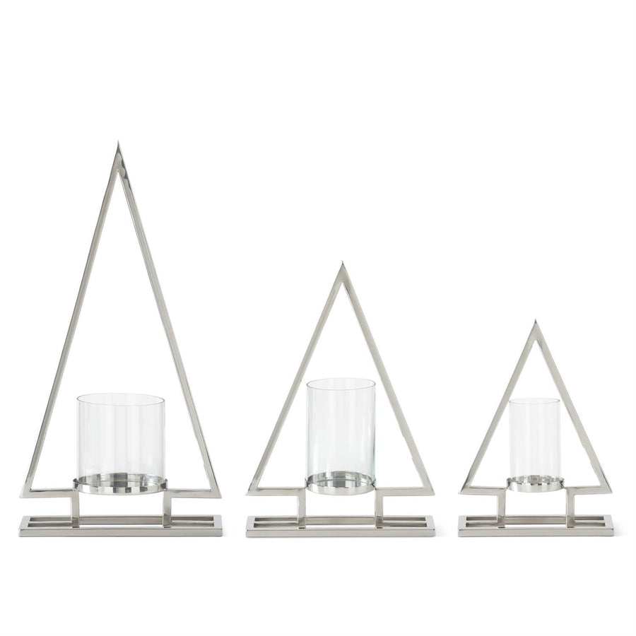 Silver Tree Candleholders - Set of 3 - Perch