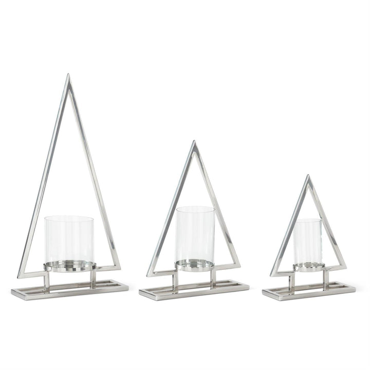 Silver Tree Candleholders - Set of 3 - Perch