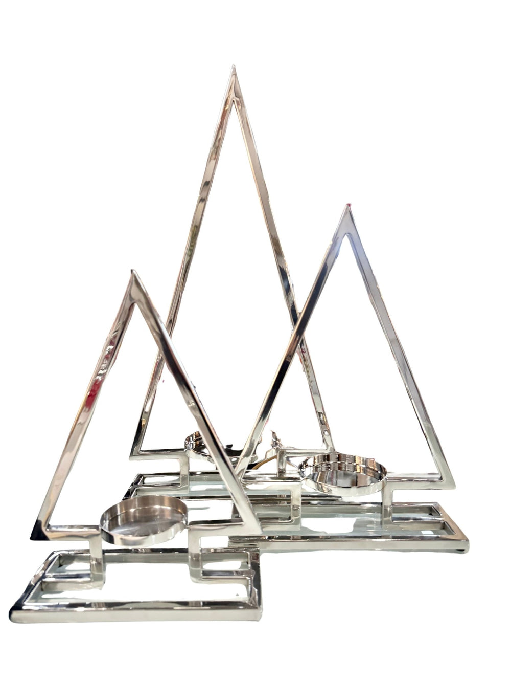 Silver Tree Candleholders - Set of 3 - #Perch#
