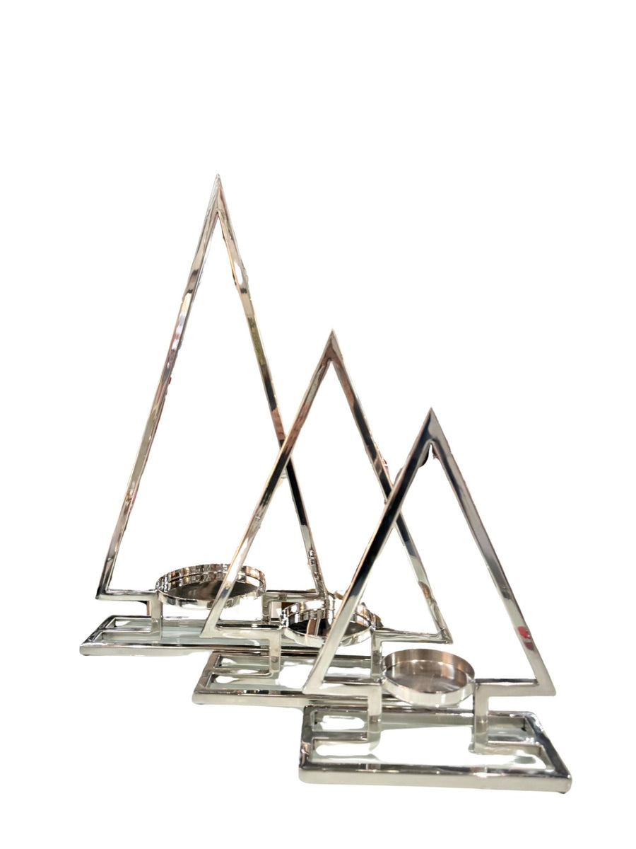 Silver Tree Candleholders - Set of 3 - #Perch#
