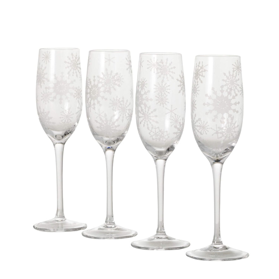 Snowflake Champagne Glasses - #Perch#