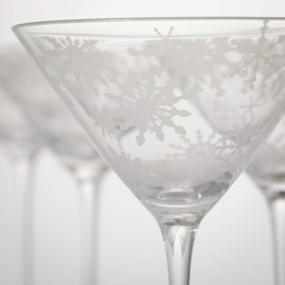 Snowflake Martini Glasses - #Perch#