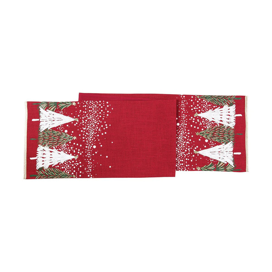 Snowy Trees Table Runner - Perch