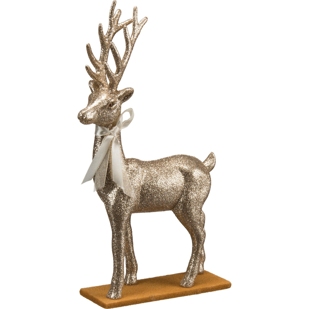 Standing Deer in Champagne Glitter - #Perch#