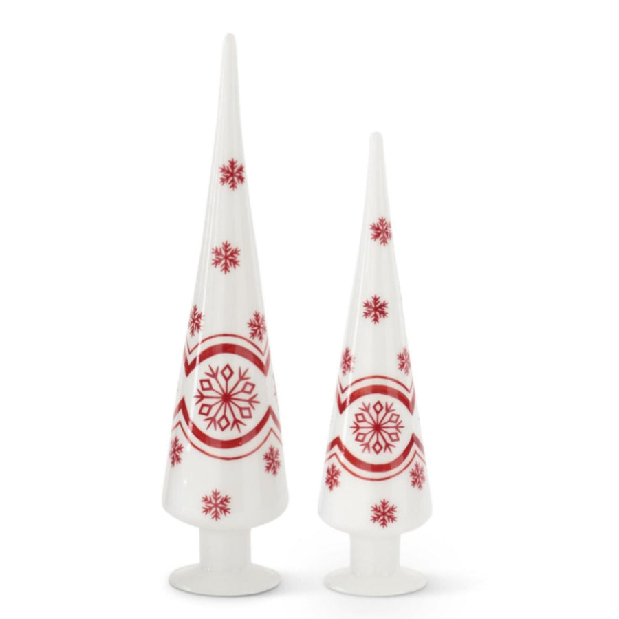 Tabletop Glass Snowflake Finials - #Perch#