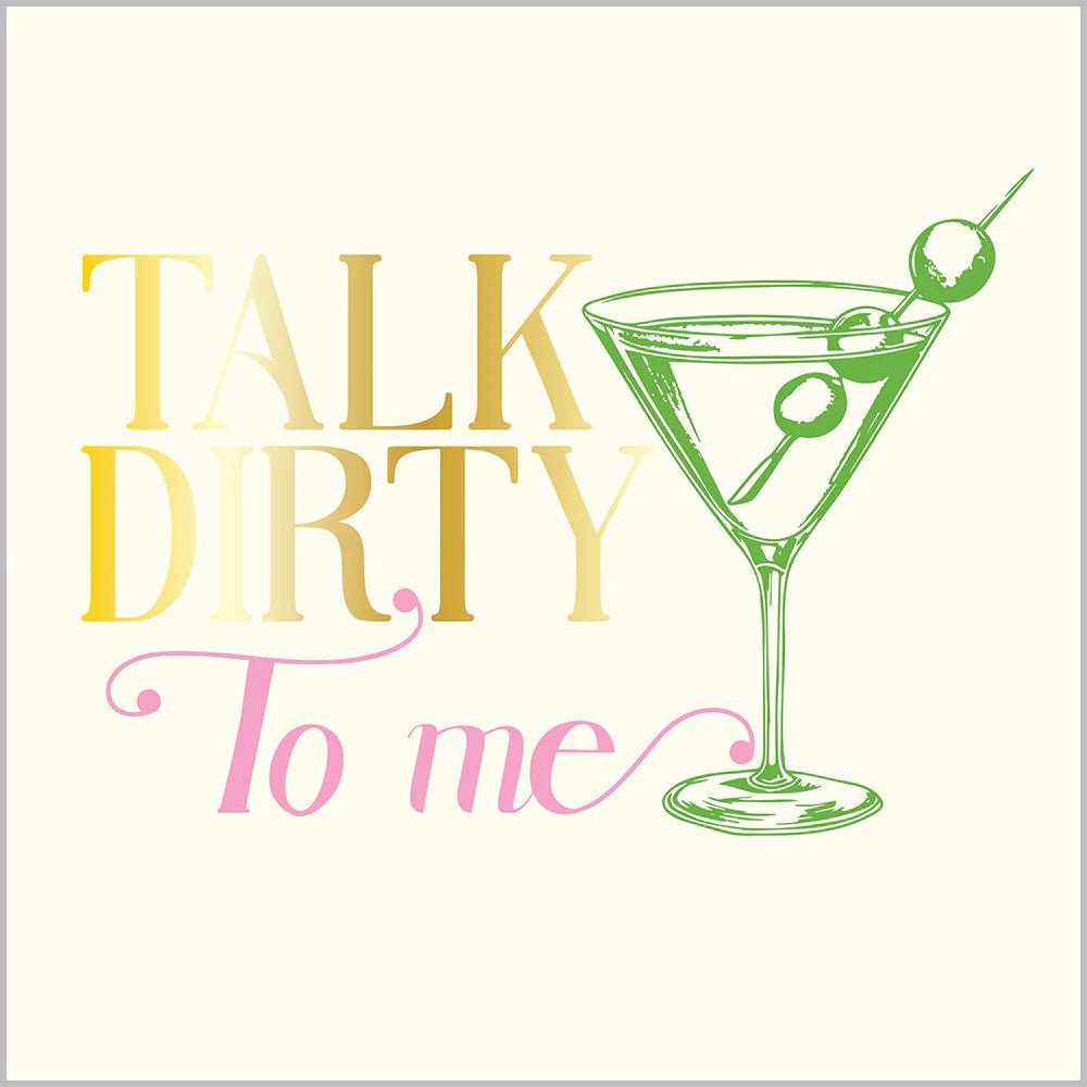 'Talk Dirty to Me' Cocktail Napkins - #Perch#