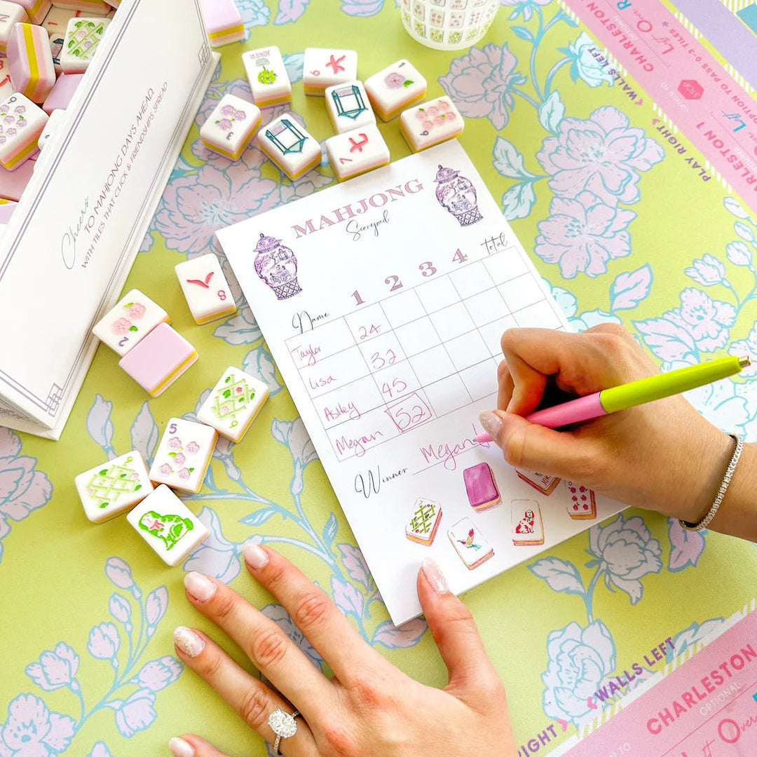 Taylor Tiles Mahjong Scorepad - Perch