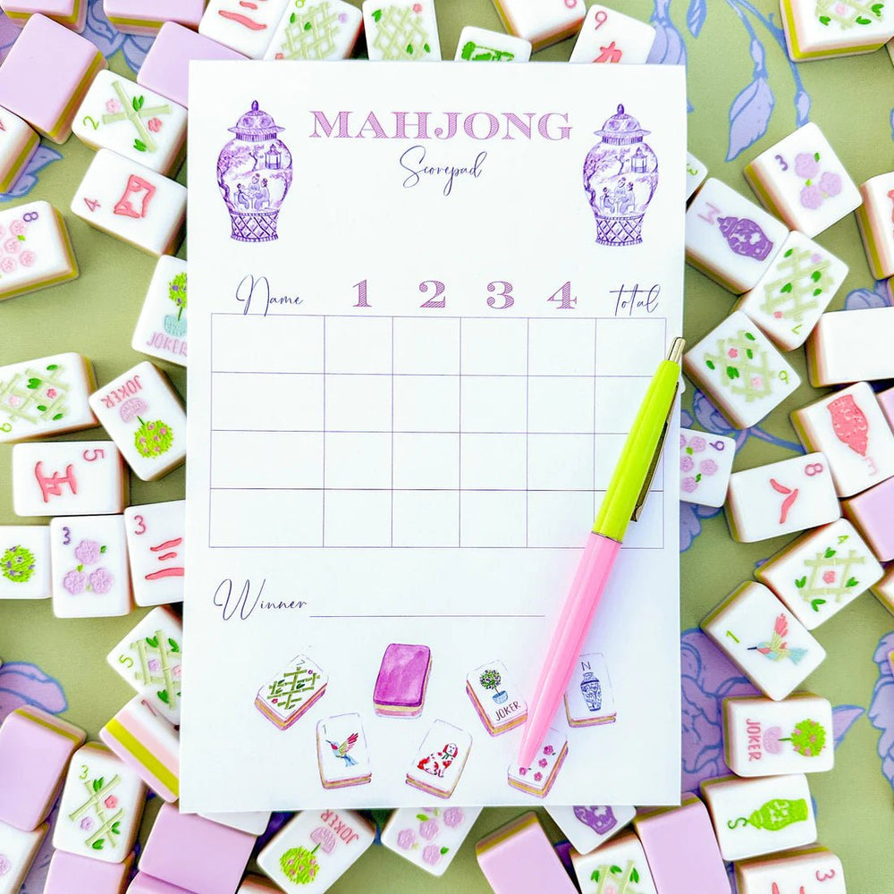 Taylor Tiles Mahjong Scorepad - Perch