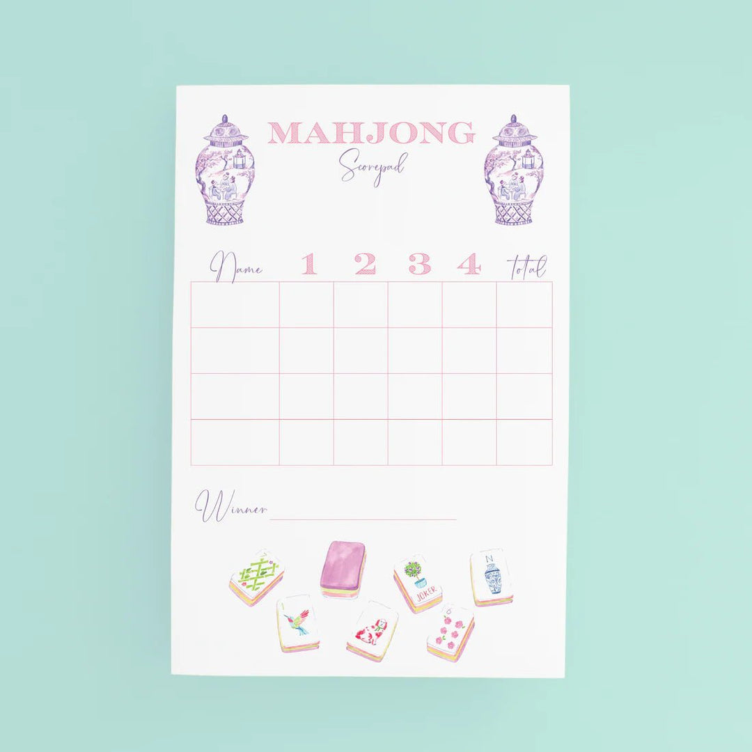 Taylor Tiles Mahjong Scorepad - Perch