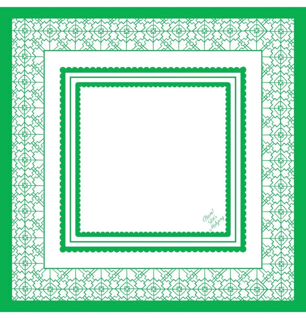 The Palm Royale Mahjong Tile Set and Mat and Shufflers - Perch