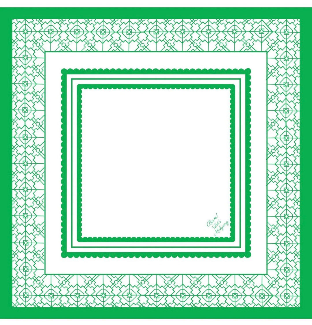 The Palm Royale Mahjong Tile Set and Mat and Shufflers - Perch