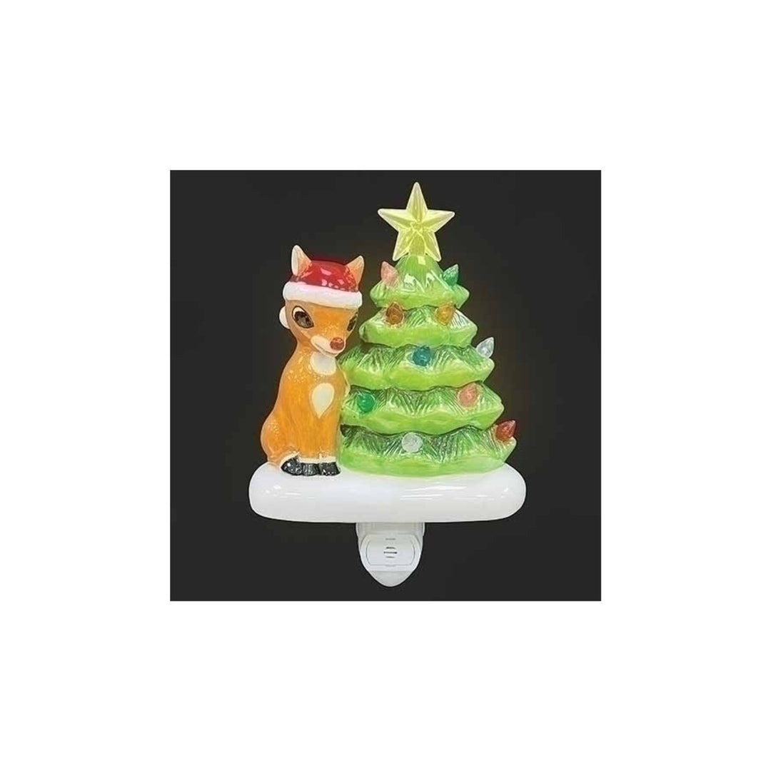 Vintage Rudolph and Tree Nightlight - #Perch#