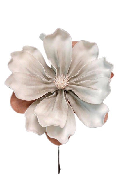 White + Brown Foam Flower - #Perch#