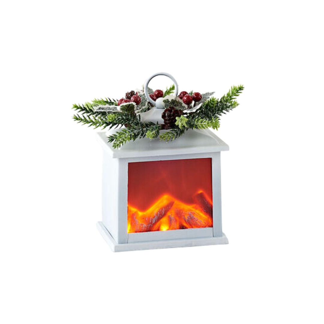 White Lantern Ornament - #Perch#