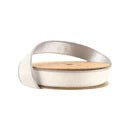 White/ Silver Velvet Wired Ribbon - Perch