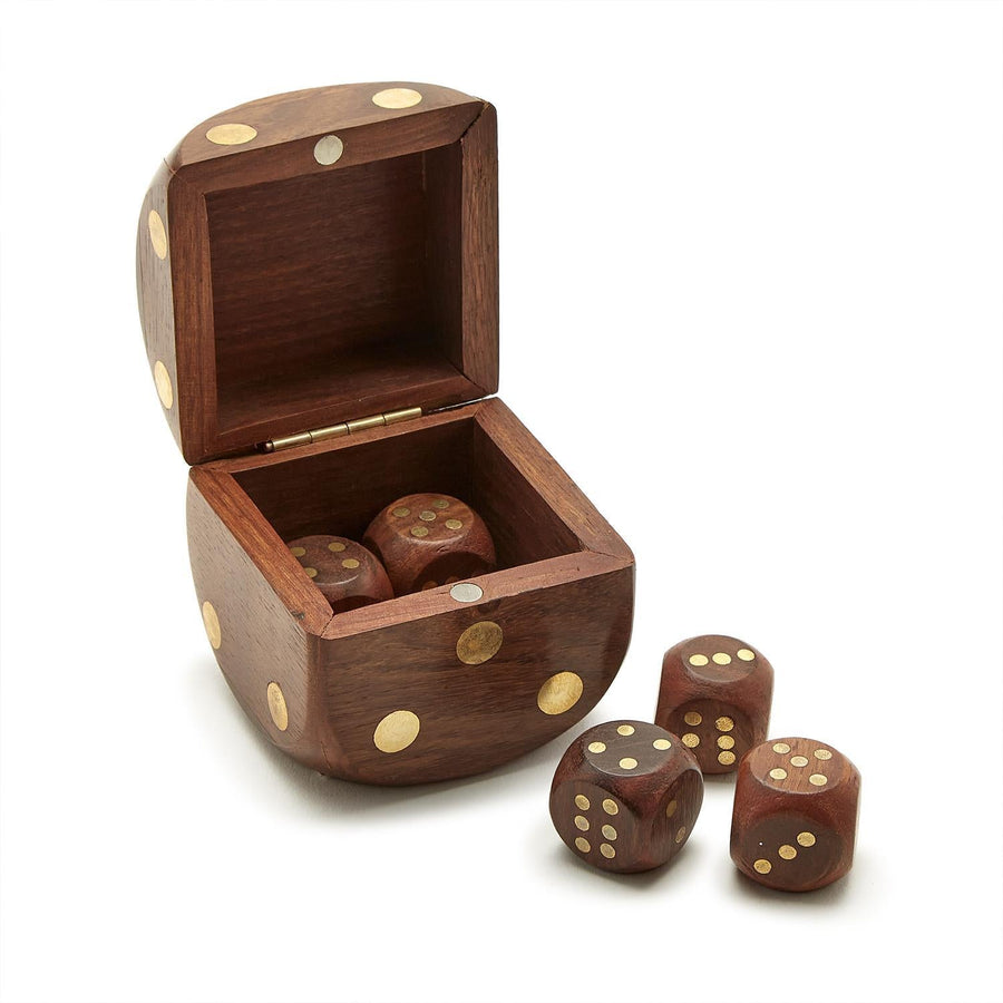 Wood Crafted Dice Box - Perch
