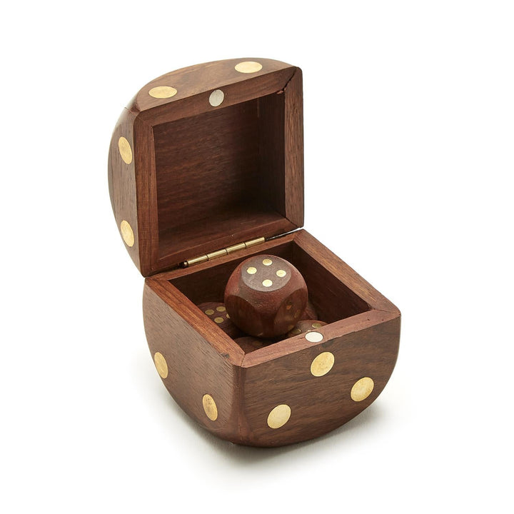 Wood Crafted Dice Box - Perch
