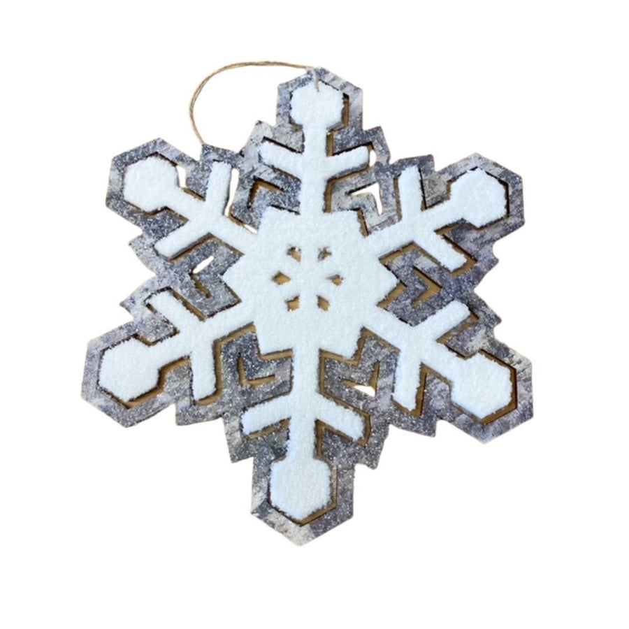 Wooden Snowflake Ornaments - #Perch#