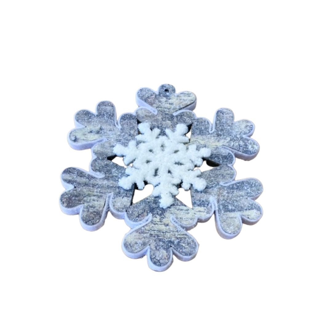 Wooden Snowflake Ornaments - #Perch#